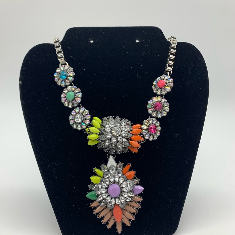 Glamorous Large Rainbow Bright Grannycore Stateme… - image 4